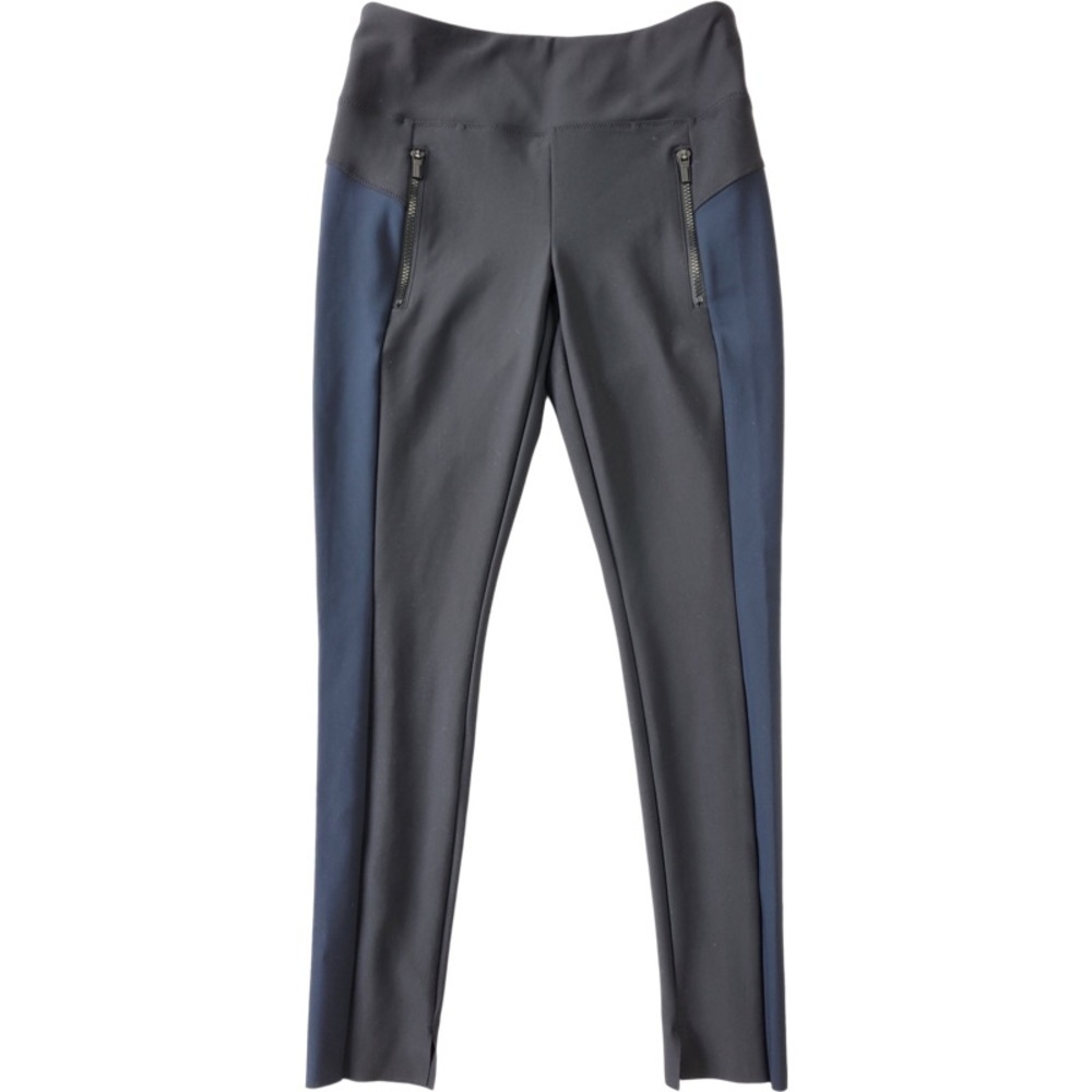 ✅Athleta Stellar Tight Legging Black Navy Blue Colorblock Work Travel Pants S